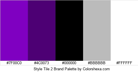 Style Tile 2 Brand Colors Logo