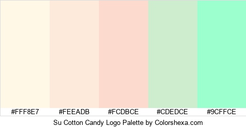 Su Cotton Candy Logo Colors Logo