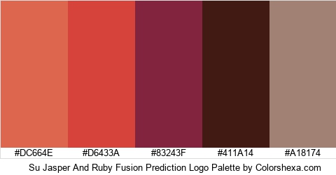 Su Jasper And Ruby Fusion Prediction Logo Colors Logo