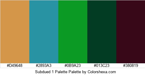 Subdued 1 Palette Colors Logo