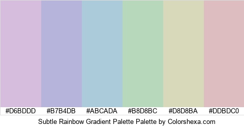 Subtle Rainbow Gradient Palette Colors Logo