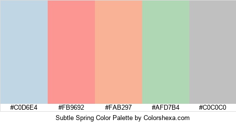 Subtle Spring Color Colors Logo