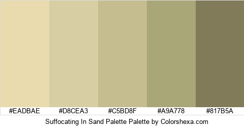 Suffocating In Sand Palette Colors Logo