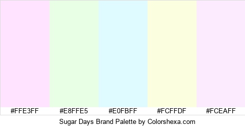 Sugar Days Brand Colors Logo