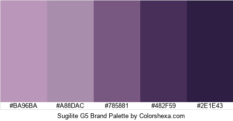 Sugilite G5 Brand Colors Logo