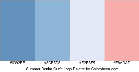 Summer Denim Outfit Logo Colors Logo