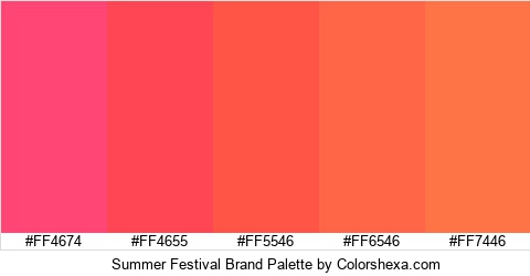 Summer Festival Brand Colors Logo