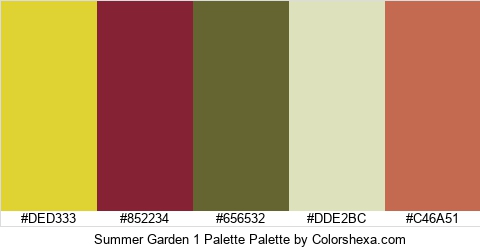 Summer Garden 1 Palette Colors Logo