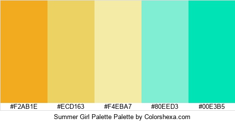 Summer Girl Palette Colors Logo