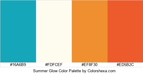 Summer Glow Color Colors Logo