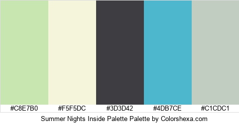 Summer Nights Inside Palette Colors Logo