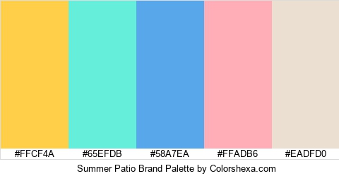Summer Patio Brand Colors Logo
