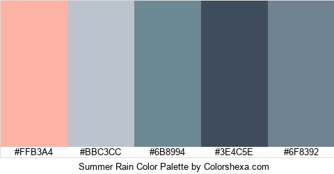 Summer Rain Color Colors Logo