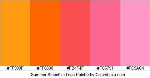 Summer Smoothie Logo Colors Logo