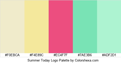 Summer Today Logo Colors Logo