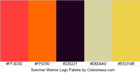 Summer Warrior Logo Colors Logo