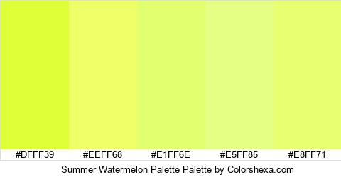 Summer Watermelon Palette Colors Logo