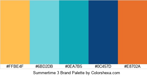 Summertime 3 Brand Colors Logo