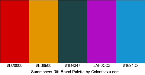 Summoners Rift Brand Colors Logo