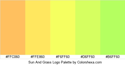 Sun And Grass Logo Colors Logo
