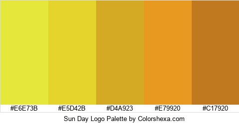 Sun Day Logo Colors Logo
