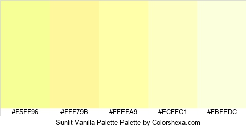 Sunlit Vanilla Palette Colors Logo