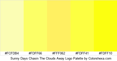 Sunny Days Chasin The Clouds Away Logo Colors Logo