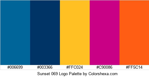 Sunset 069 Logo Colors Logo