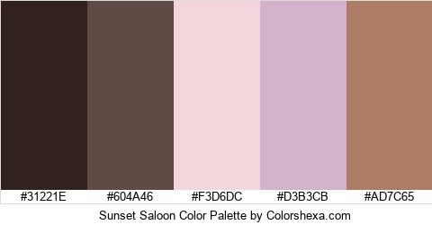 Sunset Saloon Color Colors Logo