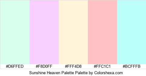 Sunshine Heaven Palette Colors Logo