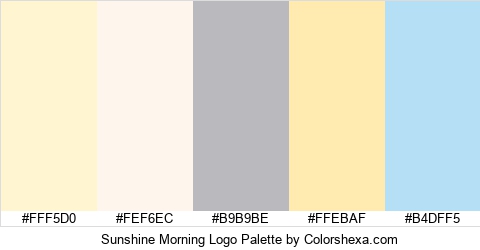 Sunshine Morning Logo Colors Logo