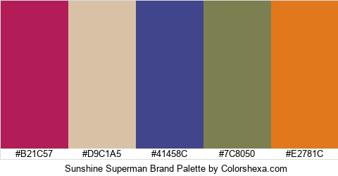 Sunshine Superman Brand Colors Logo
