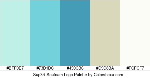 Sup3R Seafoam Logo Colors Logo