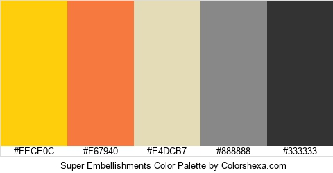 Super Embellishments Color Colors Logo
