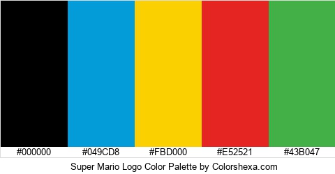 Super Mario Logo Color Colors Logo