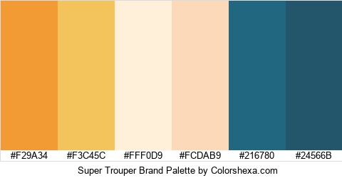 Super Trouper Brand Colors Logo