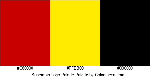 Superman Logo Palette Colors Logo