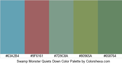 Swamp Monster Quiets Down Color Colors Logo