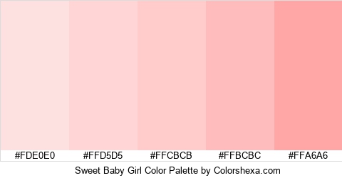 Sweet Baby Girl Color Colors Logo
