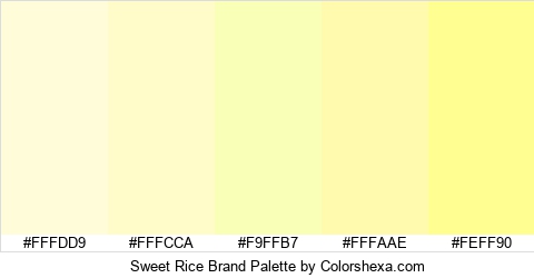 Sweet Rice Brand Colors Logo