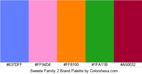 Sweete Family 2 Brand Colors Logo