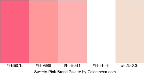 Sweety Pink Brand Colors Logo