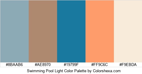 Swimming Pool Light Color Colors Logo
