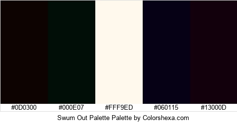 Swum Out Palette Colors Logo