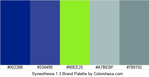 Synesthesia 1.3 Brand Colors Logo