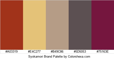 Syokamori Brand Colors Logo