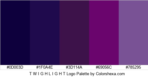 T W I G H L I G H T Logo Colors Logo