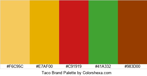 Taco Brand Colors Logo