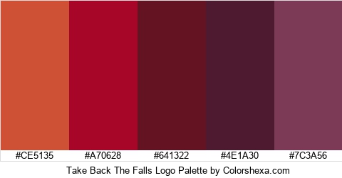 Take Back The Falls Logo Colors Logo
