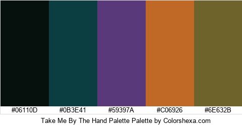 Take Me By The Hand Palette Colors Logo